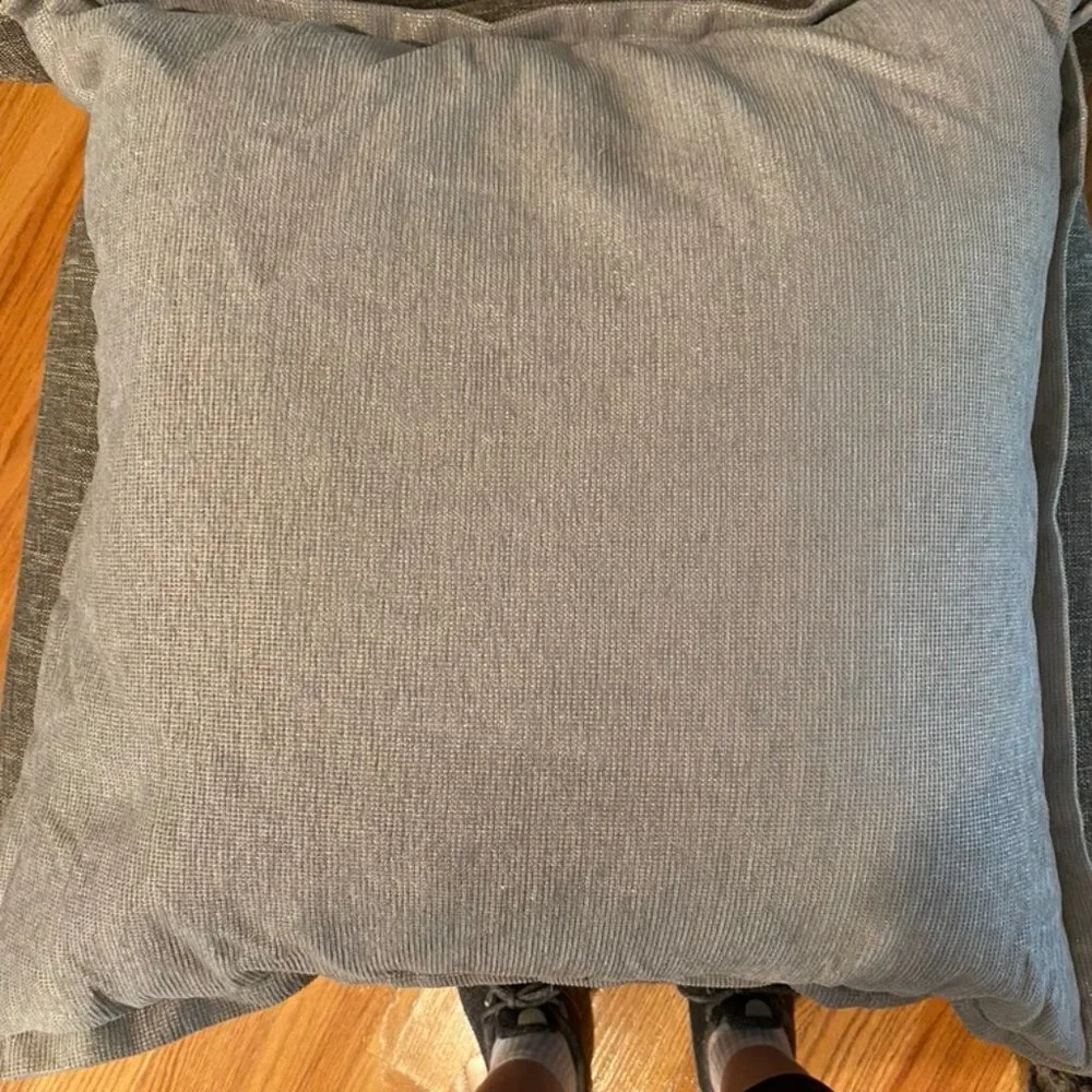 large light grey throw pillow
